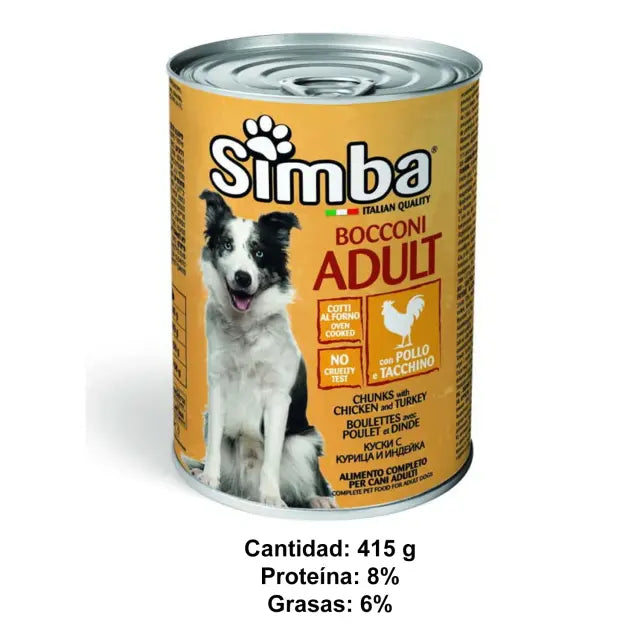 Treat Simba Lata Perr 415G Poll/Pav Treat