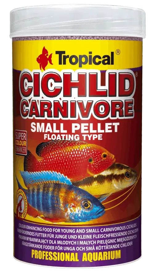 Cichlid Carnivore Small Pellet Cichlid 1000Ml/36 250Ml/90G