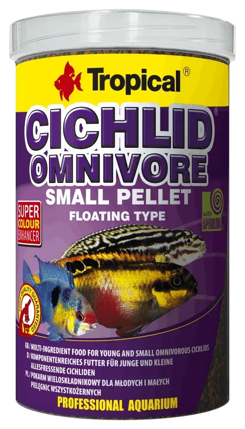 Cichlid Omnivore Small Pellet 250Ml/90G