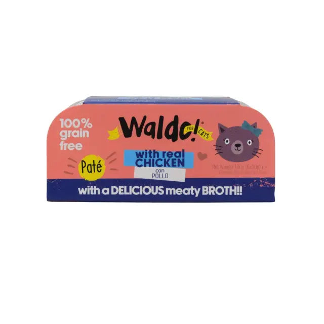 Waldo For Cats Tarrinas 6 Pack Chicken 30G