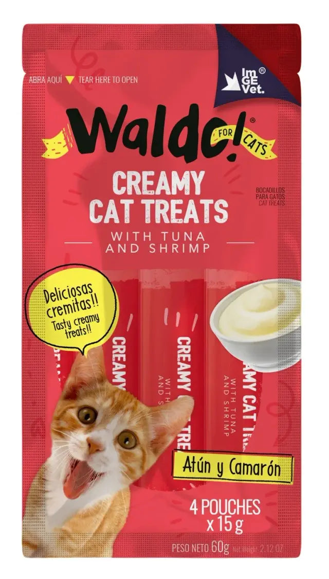 Waldo Creamy Cat Treat Atun Y Camaron 60G