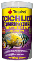 Cichlid Omnivore Medium Pellet 1000Ml/36