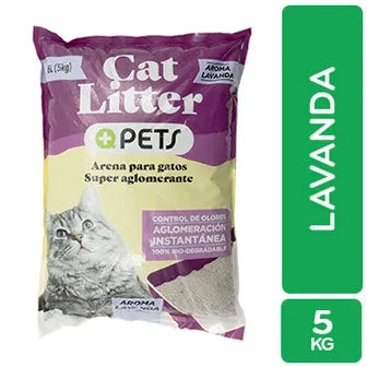 +QPets Arena 6L (5kg) Manzana/Lavanda/Limón
