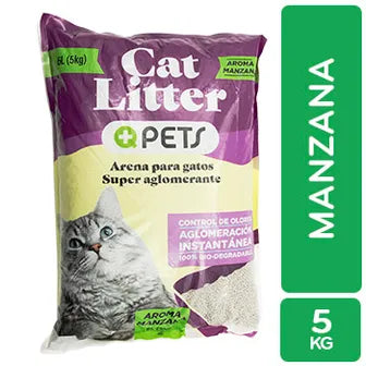 +QPets Arena 6L (5kg) Manzana/Lavanda/Limón