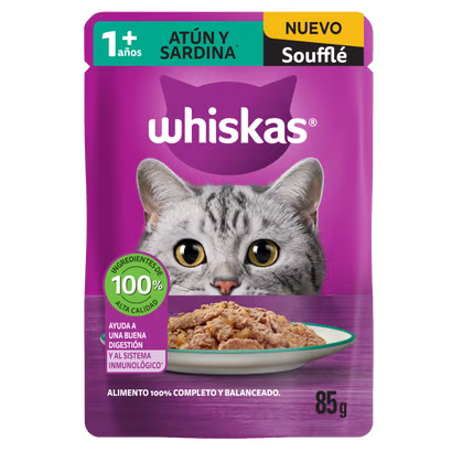 Whiskas Soufflé Adulto Atún y Sardina