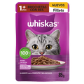 Whiskas Pouch Adulto Brochetas con Res 85gr