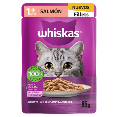 Whiskas Pouch Salmón 85gr