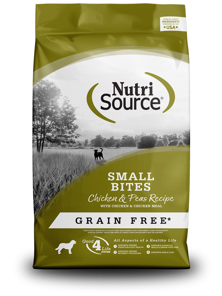 NutriSource Pollo y Guisantes Small Bites Grain Free