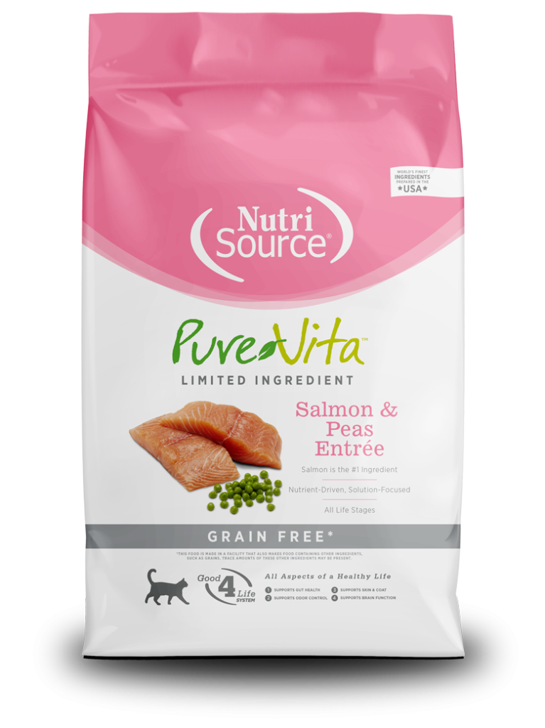 NutriSource Pure Vita Cat Salmon and Peas Grain Free