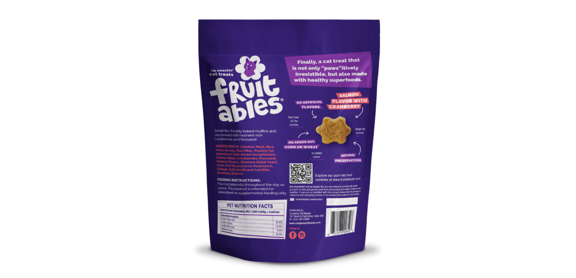 Fruitables Cat Salmon | Cranberry 70g