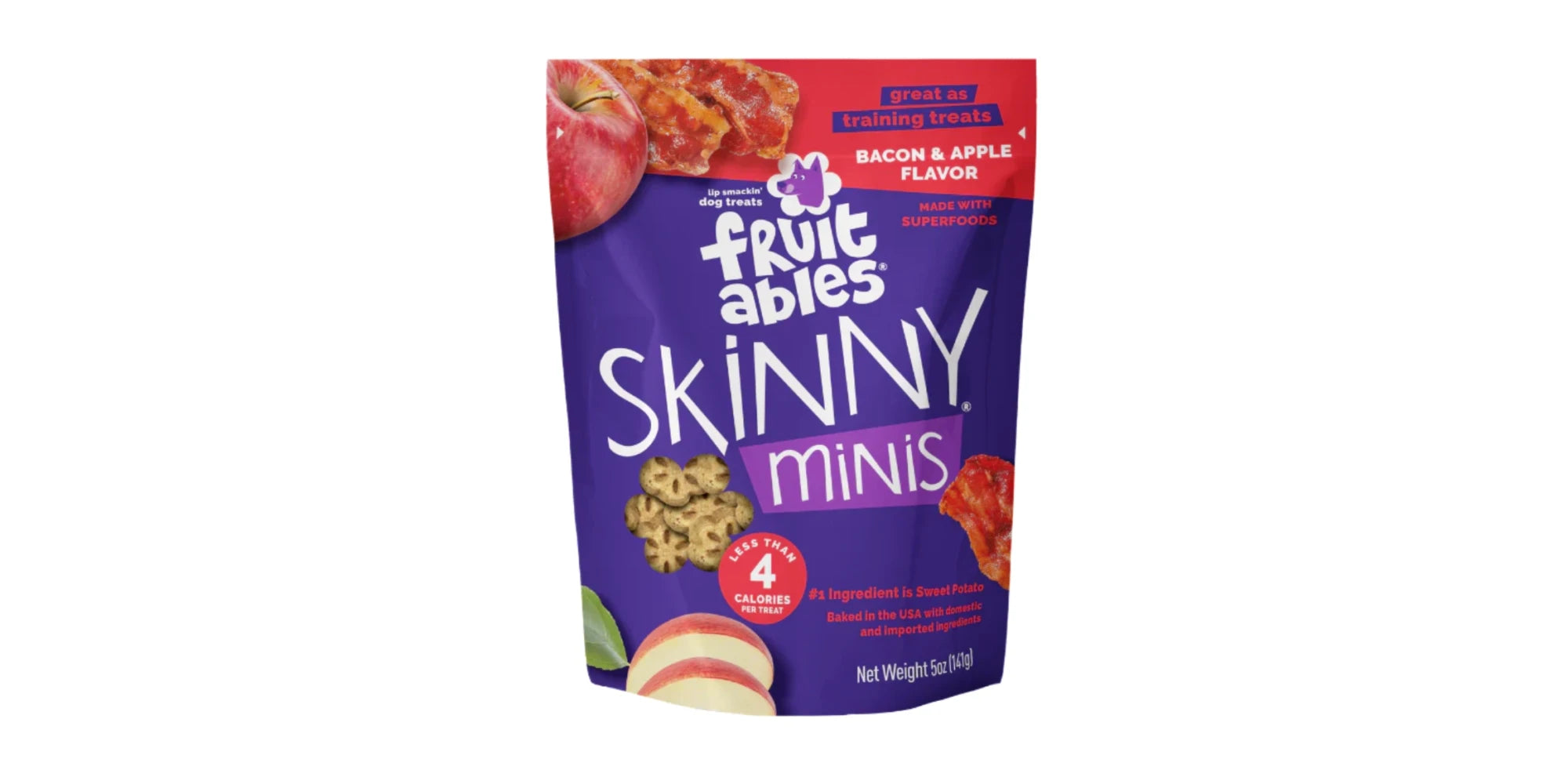 Fruitables Skinny Mini Apple Bacon 141g