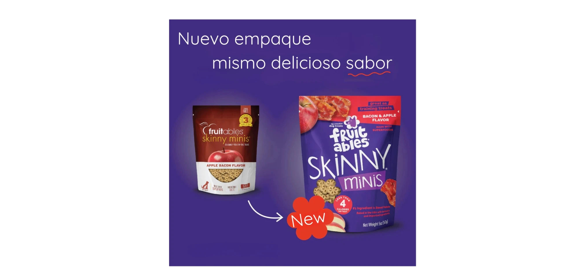 Fruitables Skinny Mini Apple Bacon 141g