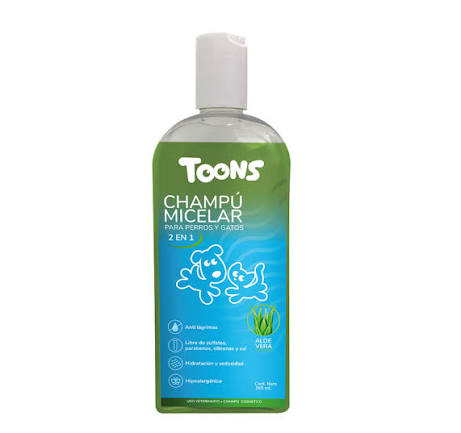 Toons Champú Micelar para Perros y Gatos 365ml