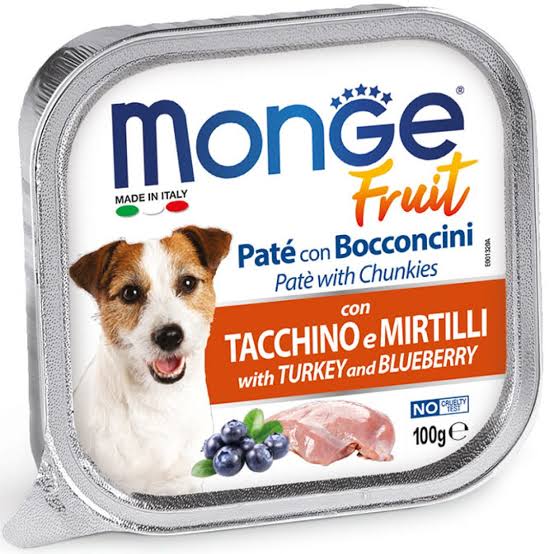 Monge Fruit Paté Pavo con Arándanos 100g