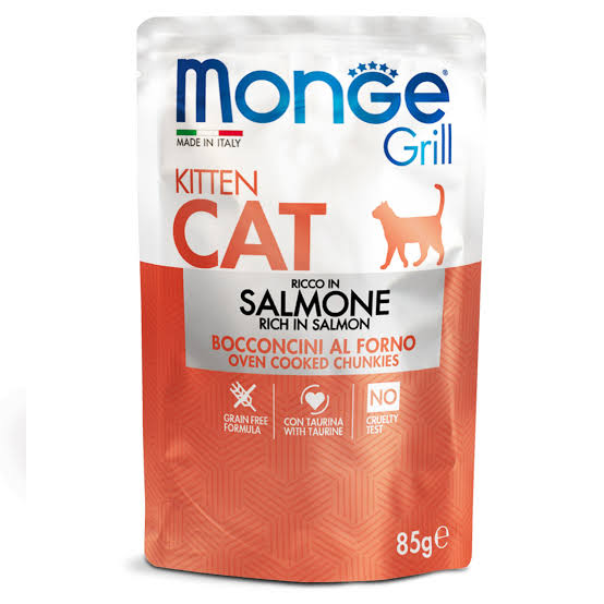 Monge Grill Kitten Salmón 85g