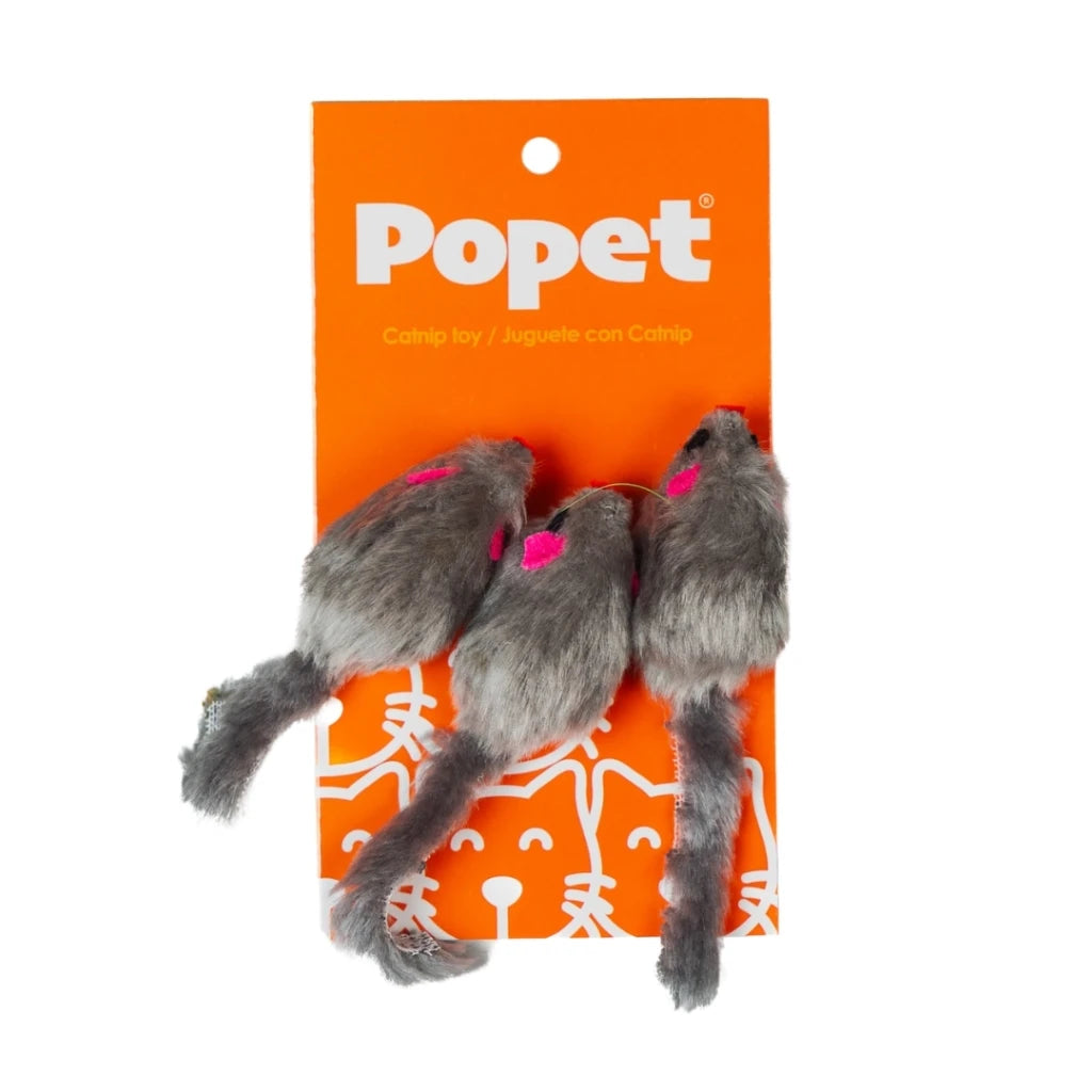 Ratones con Catnip 3 uds