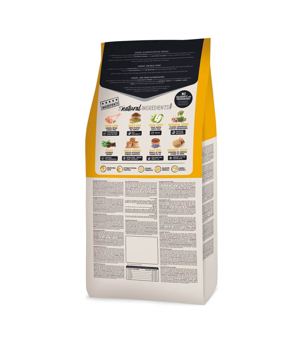 Ownat Canino Adulto Lamb & Rice