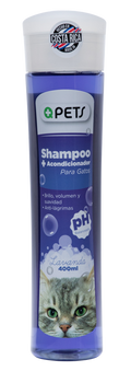 +QPets Shampoo 2 en 1 para Gatos 400ml