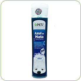 +QPets Shampoo Azul de Mata 400ml