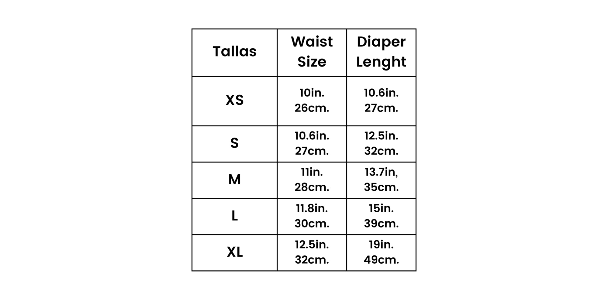 Diapers Thxpet XS