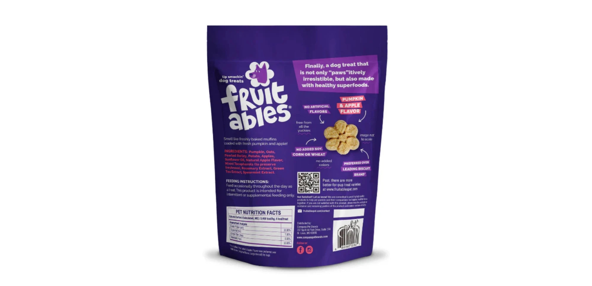 Fruitables Pumpkin & Apple 198g